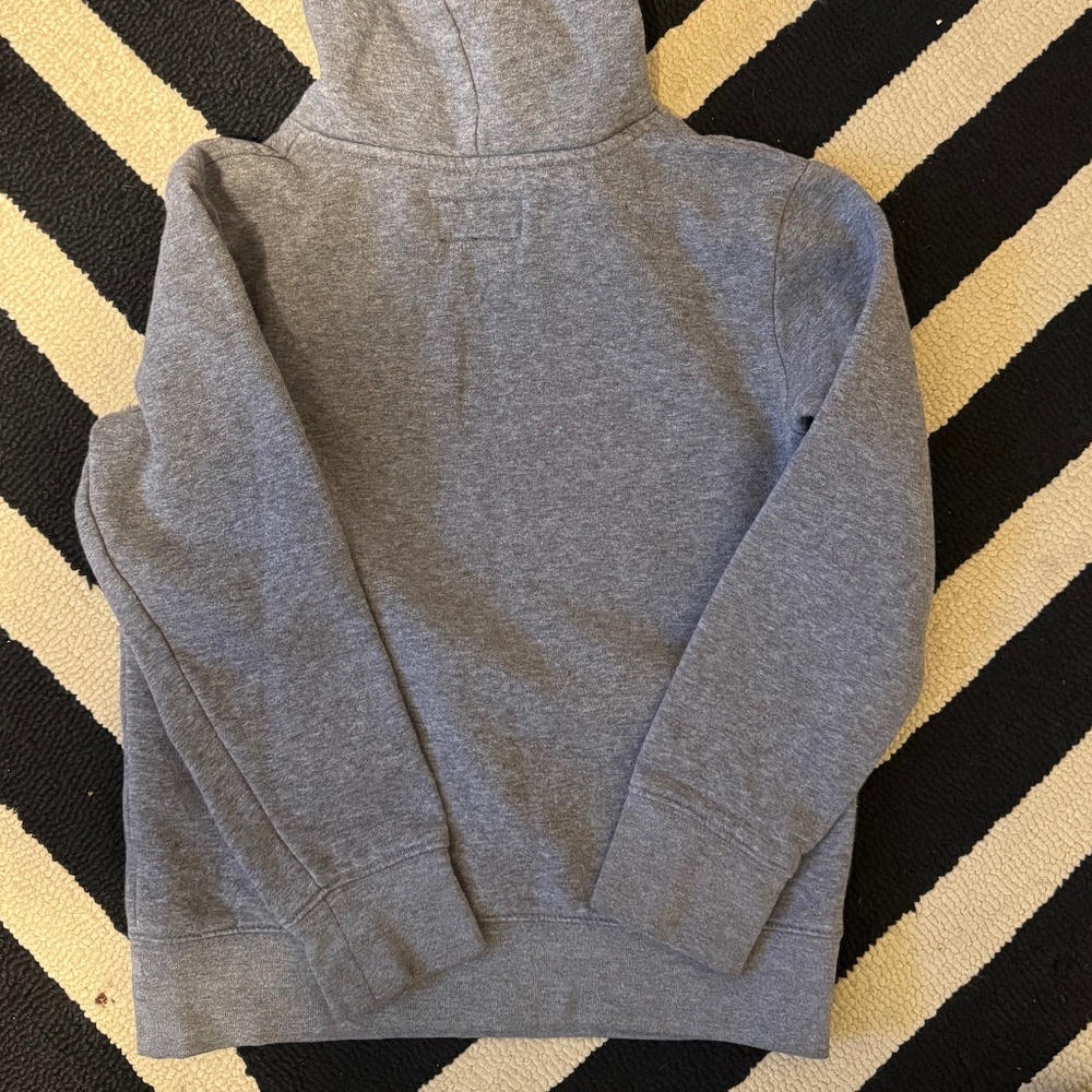 Big Boys Nike Air Jordan Gray Hoodie Hoodie Fleece Size S - Picture 3 of 4